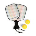 Pastel Stripe Pickleball Paddle Set