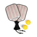 Pink Stripes Paddle & Balls Kit